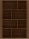 vidaXL - Dressoir - 80x30x106 - cm - bewerkt - hout - bruin - eikenkleur