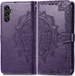 iMoshion Hoesje Geschikt voor Samsung Galaxy A13 (5G) / A04s Hoesje Met Pasjeshouder - iMoshion Mandala Bookcase - Paars