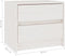 vidaXL - Nachtkastje - 40x30,5x35,5 - cm - massief - grenenhout - wit