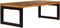vidaXL - Salontafel - 100x50x35 - cm - massief - gerecycled - hout - en - staal