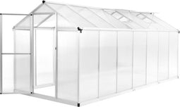 vidaXL - Tuinkas - 15,6 - m³ - 421x190x195 - cm - aluminium