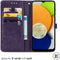 iMoshion Hoesje Geschikt voor Samsung Galaxy A03 Hoesje Met Pasjeshouder - iMoshion Mandala Bookcase - Paars