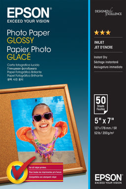 Epson Photo Paper Glossy - 13x18cm - 50 Vellen (50 stuks)