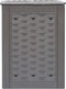 vidaXL - Compostbak - 300 - L - 60x60x83 - cm - kunststof - rattan - bruin