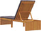 vidaXL - Ligbed - met - Kussen - 200x55x30 - cm - Massief - Acaciahout