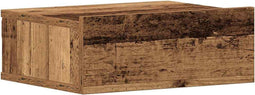 vidaXL - Nachtkastje - zwevend - 40x32x15 - cm - bewerkt - hout - oud - houtkleurig