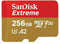 Sandisk Extreme microSDXC UHS-I (2024) - 256GB - Klasse 10 - 170 MB/s leessnelheid