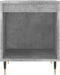 vidaXL - Nachtkastje - 40x35x50 - cm - bewerkt - hout - betongrijs