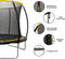 Dunlop Trampoline 6FT - 183 x 50 CM - Trampoline met Veiligheidsnet 200 CM - Kinder Trampoline - Max. 80 KG - Zwart/Geel