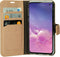 Mobiparts Galaxy S10e - Wallet Case - Saffiano motief - Bruin