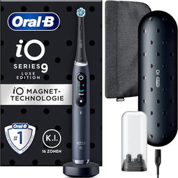 Oral-B iO Series 9 - Elektrische Tandenborstel - AI Tandoppervlakanalyse - Zwart