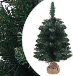 vidaXL - Kunstkerstboom - met - standaard - 60 - cm - PVC - groen