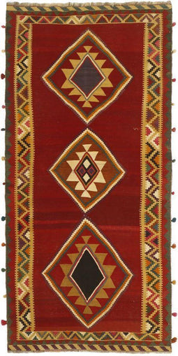 MOMO Rugs - MOMO Rugs Kelim Old 101 Vloerkleed - 135x292 cm - Vierkant - Tapijt - - Meerkleurig
