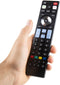 Ewent EW1576 - Afstandsbediening TV - Drukknoppen - Zwart