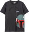 Heren-T-Shirt met Korte Mouwen Boba Fett Donker grijs Grijs Volwassenen - M