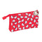 Hello Kitty - Alleshouder - 3 Compartimenten - Wit Rood 22 x 12 x 3 cm