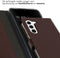 Selencia Galaxy S23 Plus - Echt Lederen Bookcase - Ruimte voor 3 pasjes - Bruin