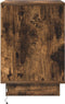 vidaXL - Nachtkastje - met - LED-verlichting - - - Gerookt - Eiken - 39x34,5x50 - cm