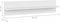 vidaXL - Wandschappen - 2 - st - 80x11,5x18 - cm - bewerkt - hout - wit