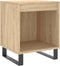 vidaXL - Nachtkastje - 40x35x50 - cm - bewerkt - hout - sonoma - eikenkleurig
