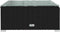 vidaXL - Tuintafel - 60x60x30 - cm - poly - rattan - en - glas - zwart