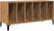 vidaXL - Platenkast - 100x38x48 - cm - bewerkt - hout - artisanaal - eikenkleur