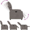 Fauteuil verstelbaar stof taupe