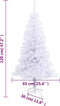 vidaXL - Kunstkerstboom - met - standaard - 230 - takken - 120 - cm
