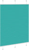 vidaXL - Plissé - rolgordijn - 105x100 - cm - stofbreedte - 104,4cm - petrol - groen