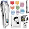 Sansbeauté® Barber Edition - Professionele Draadloze Tondeuse - 8 Opzetkammen - Waterproof - LED-display - Accu 180 min (1 stuk)