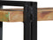 vidaXL - Wandschap - massief - gerecycled - hout - meerkleurig