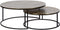 Atmooz - Salontafel Tarifa (set van 2) - Large - Rond - Industrieel - Vintage - Metalen onderstel -
