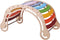 KateHaa Houten XXL Klimboog Rocker met Klimwand Regenboog - Klimrek - Houten Montessori Speelgoed