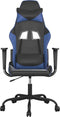 vidaXL - Gamestoel - kunstleer - zwart - en - blauw