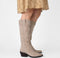 PS Poelman CILLY - Cowboylaarzen - Suède - Taupe - Maat 38