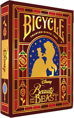 Bicycle® Disney Beauty & The Beast - Premium Speelkaarten - Luxe tuck case met goudfolie