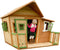 AXI Lisa Speelhuis in Bruin/Groen - Speelhuisje voor de tuin / buiten - FSC hout - Tuinhuisje met veranda voor kinderen