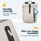 Pathsail Rolltop Rugzak - 13.5L - Waterafstotend - Laptopvak tot 15.6 inch - Beige