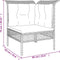 vidaXL - Tuinhoekbank - met - kussen - poly - rattan - grijs