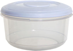 Whitefurze vershouddoos rond 2 liter, transparant met wit deksel