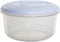 Whitefurze vershouddoos rond 2 liter, transparant met wit deksel