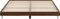 vidaXL - Bedframe - zonder - matras - bewerkt - hout - bruin - eikenkleur - 160x200 - cm