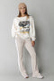 Colourful Rebel Bibi Star Flare Broek - Flare broek met sterren embroidery - Maat S