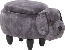 DOGGY - Hocker - Grijs - Fluweel