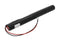 Emergency light battery NiCd 6.0V 2500mAh L1x5 Baby C with 200mm cable and plug suitable for Beghell