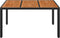 vidaXL - Tuintafel - met - houten - blad - 150x90x75 - cm - poly - rattan - zwart