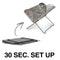 Mini Flatpack Grill & Firepit - Vuurkorf en Grill in één - RVS Opklapbare Grill & Go Compacte Vuurkorf Opvouwbare Uco Flatpack Lichtgewicht Grill BBQ Barbecue Vuurmand + Handige Draagtas