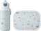 Mepal lunchset (pop-up fles & lunchbox) Campus Little Dutch - 400 + 750 ml - Broodtrommel en Drinkbeker voor kinderen - Bento box - Pop-up drinkfles - Sailors Bay