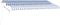 vidaXL - Luifel - handmatig - uittrekbaar - met - LED - 400x300 - cm - blauw - en - wit