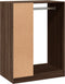 vidaXL - Kledingkast - 77x48x102 - cm - bewerkt - hout - bruin - eikenkleurig